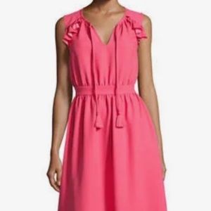 Tile Pink Kate Spade Fit and Flare Dress Size L NWT